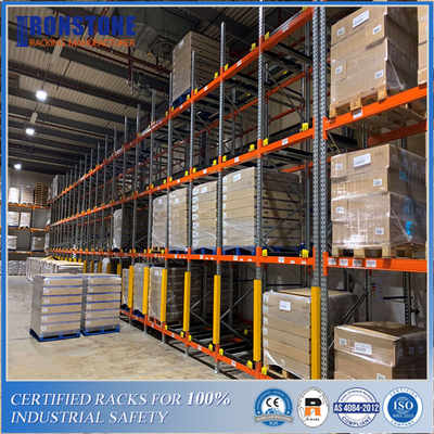 गुणवत्ता  ODM Customized Gravity Push Back Steel Racking System with Intensive Storage कारखाना